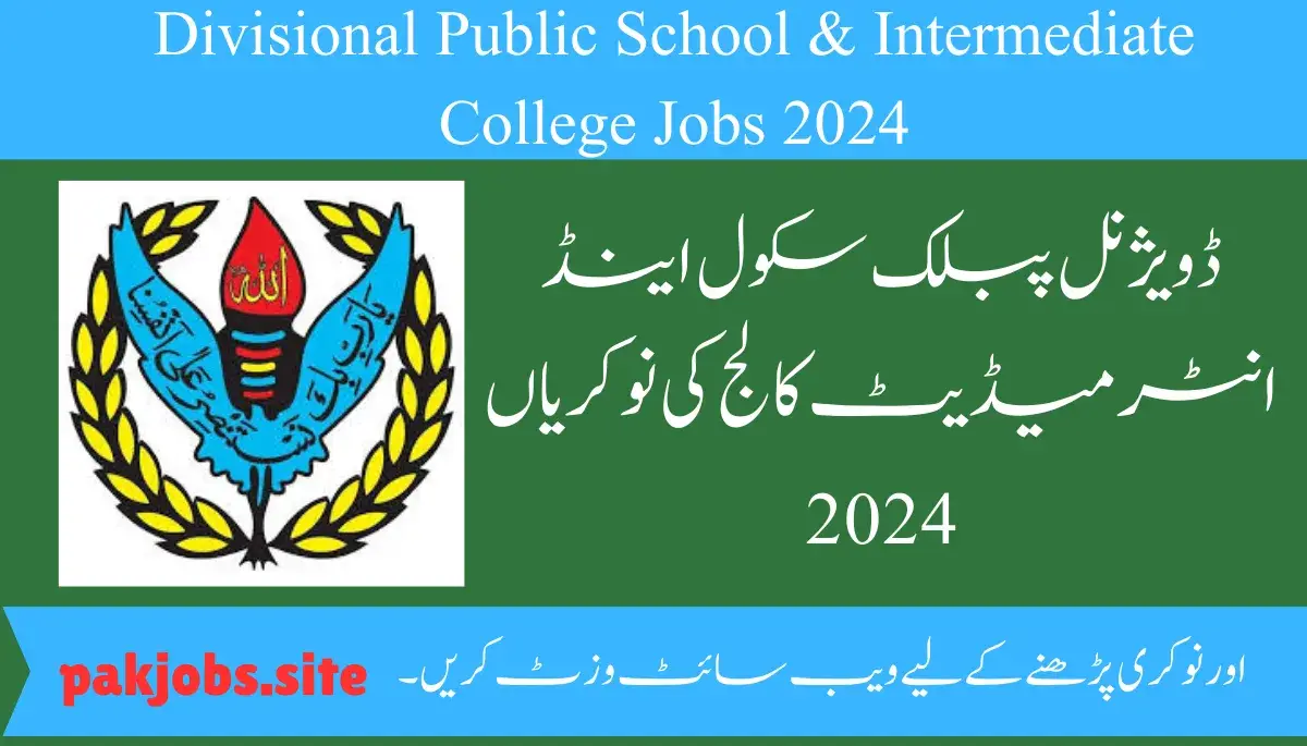 Divisional Public School & Intermediate College Jobs 2024