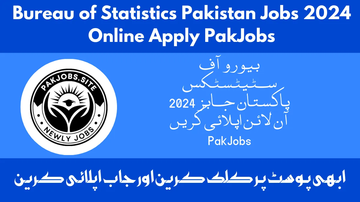 Bureau of Statistics Pakistan Jobs 2024 Online Apply PakJobs