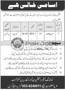 Latest Naib Qasid Jobs In Station Headquarters Kharian 2024