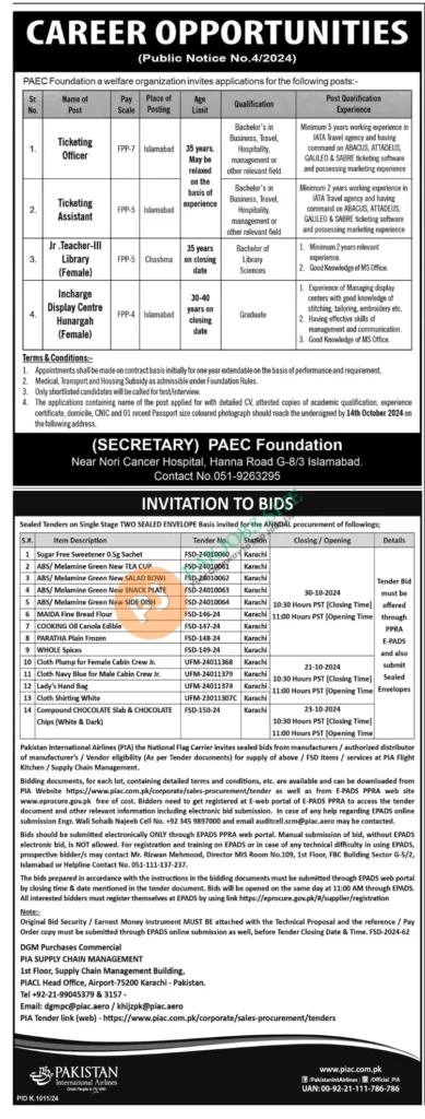 New Openings: Paec Foundation Islamabad Jobs 2024 Available