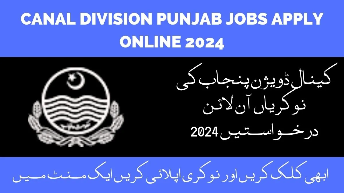 Canal Division Punjab Jobs Apply Online 2024