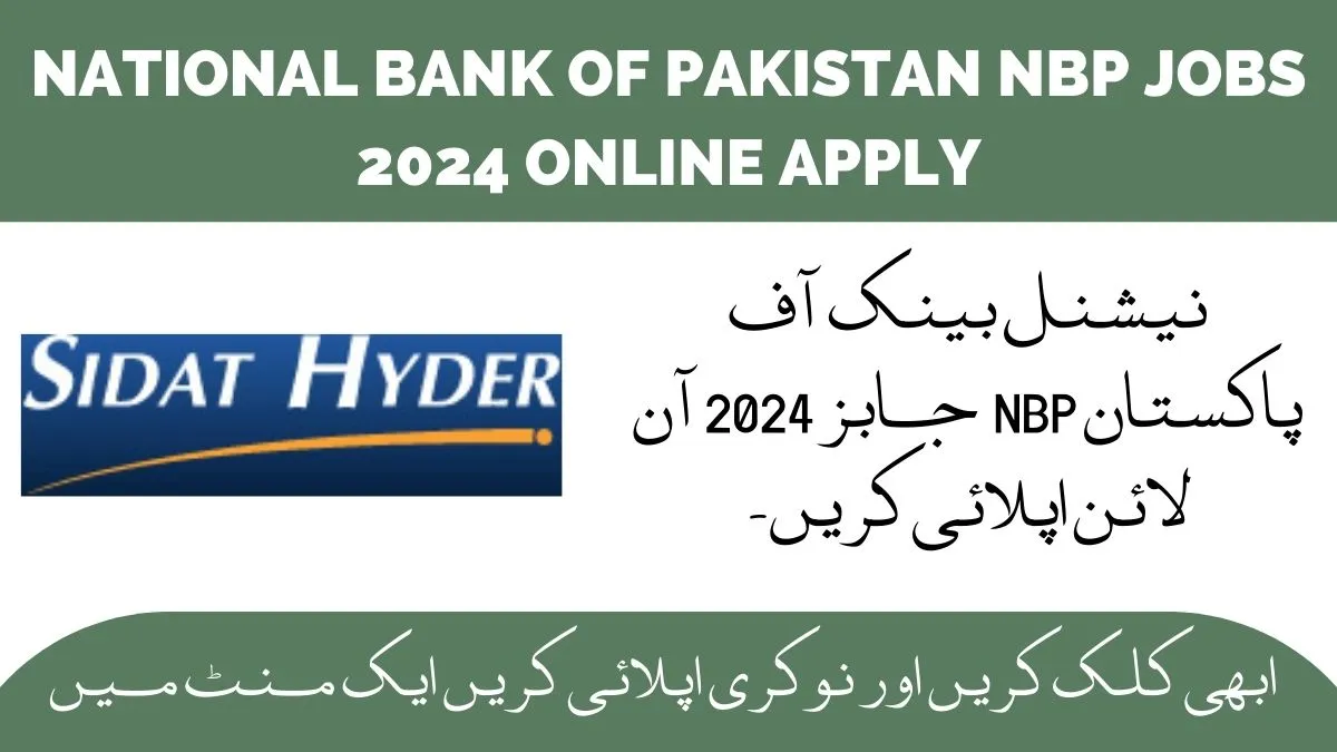 National Bank of Pakistan NBP Jobs 2024 Online Apply