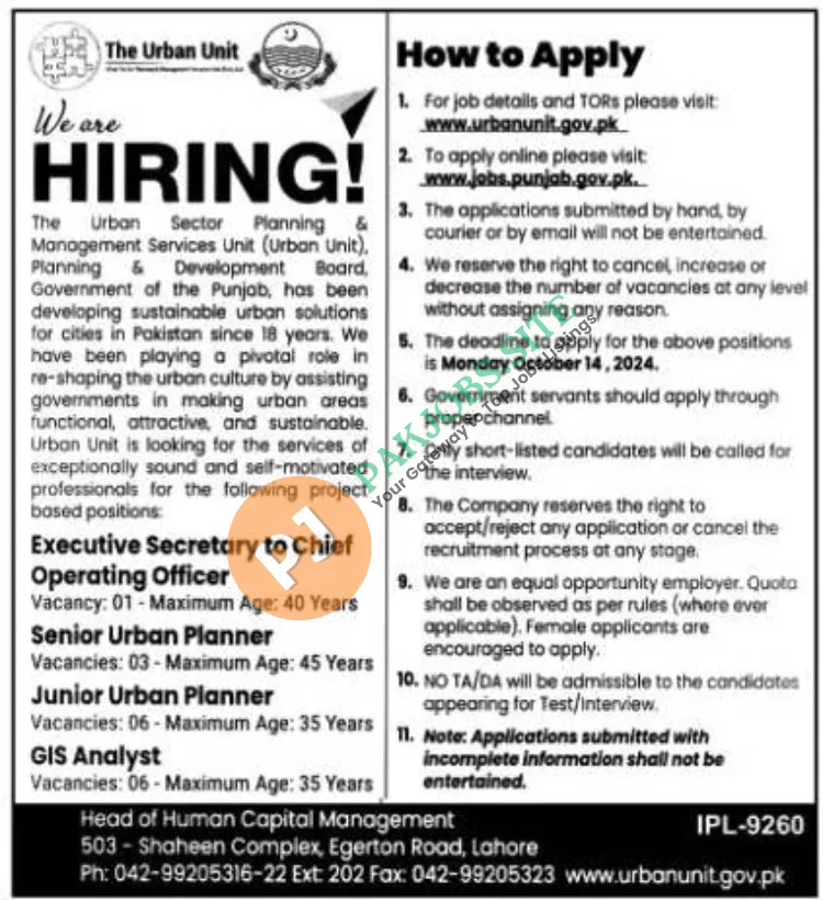 Latest The Urban Unit Jobs 2024